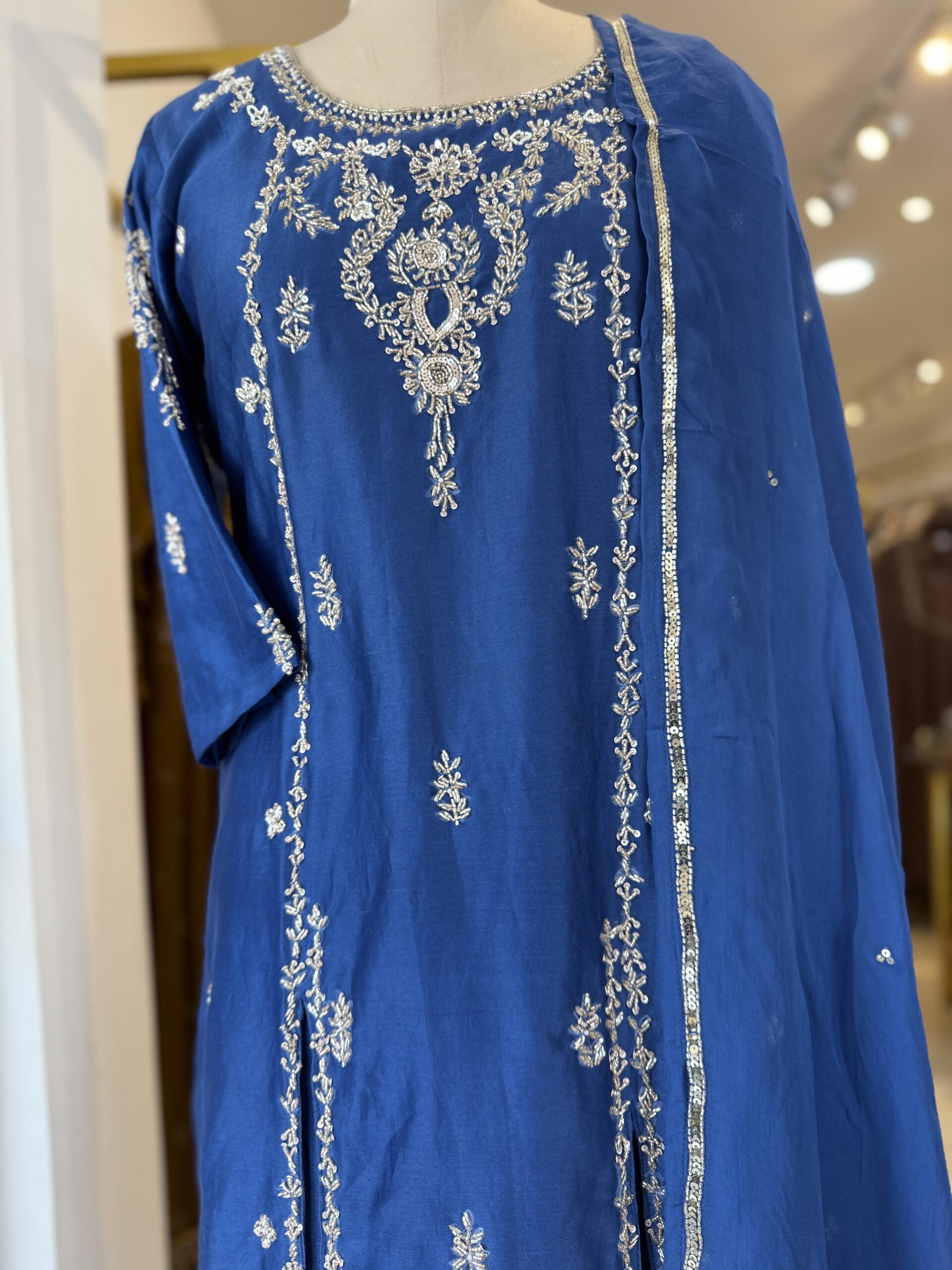 Elagant and Classy Handworked Premium Silk Partywear Suits