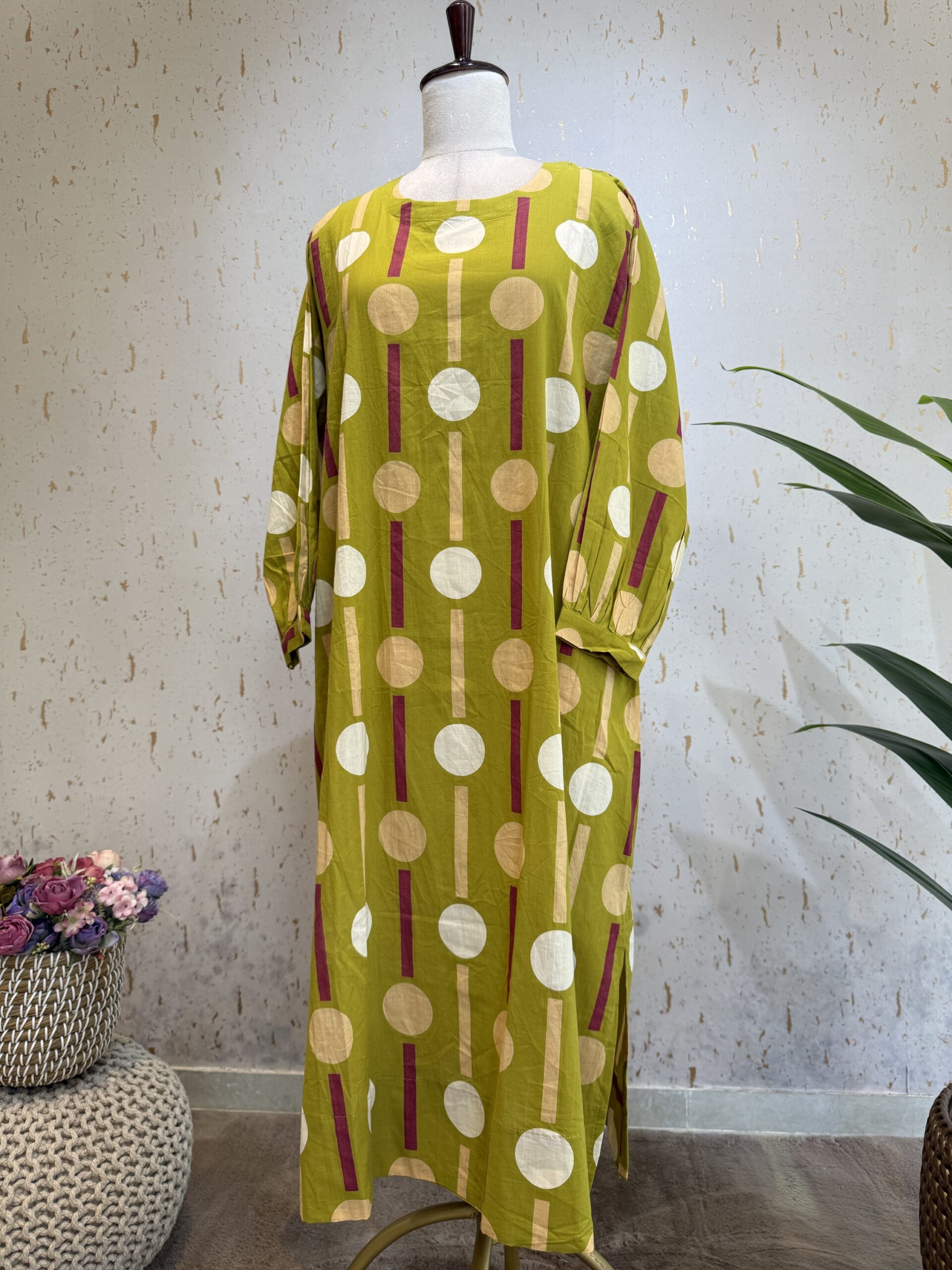 Goegeous and Comfy Cotton Co-ord set in Trendy Oversize Pattern (Free Size)